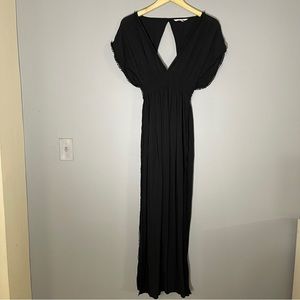 Victoria Secret Dress Size Small Womens Short Sleeve, Open Back, Black